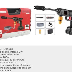 LAVADORA DE ALTA PRESSÃO K TURBO 10000MAH 21V  Portátil