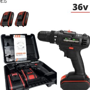 Parafusadeira Furadeira 36v Bivolt 2 Baterias Profissional