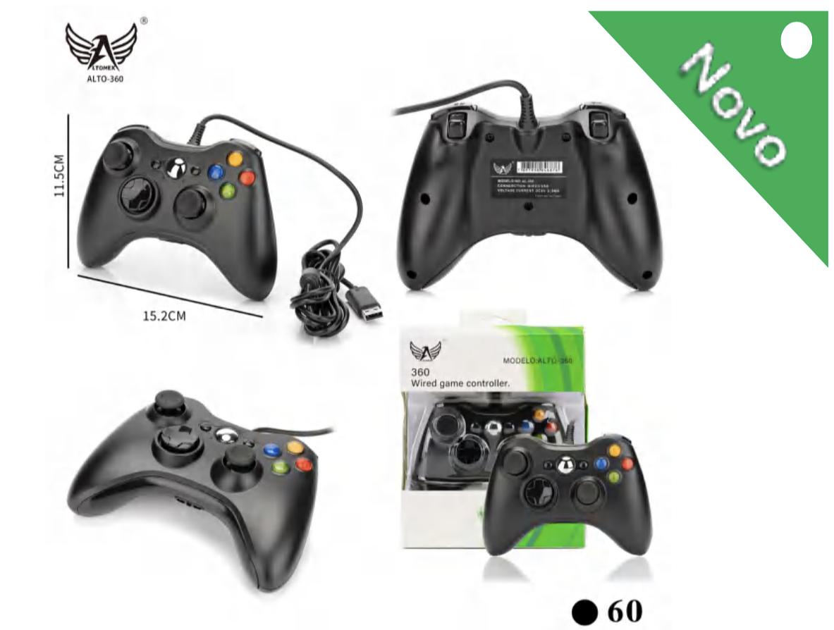 CONTROLE XBOX 360 COM FIO