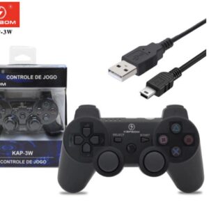 CONTROLE KAPBOM JOYSTICK PLAYSTATION PS3 SEM FIO