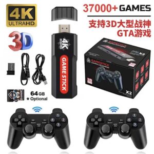 GAME STICK SEM FIO GD10 37.000 MIL JOGOS 64gb 2.4g