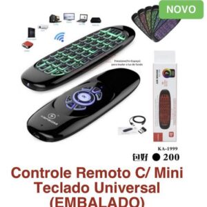 CONTROLE REMOTO UNIVERSAL UNIVERSAL C/MINI TECLADO
