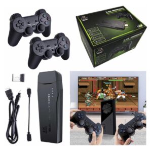 Game Stick Lite 2_Controles Wireless Stick  Dual 10000jogos+64gb