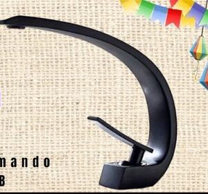 Torneira banheiro monocomando preto fosco ang-3607b preto