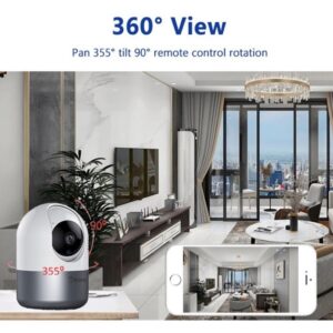 Câmera De Segurança Blulory c1  5g  Ip 360º Wi Fi 1080p Noturna Baba