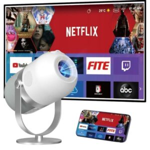 Projetor Android Wifi Hdmi 1920*1080p Full Hd 4k Nova Geração Modelo R1 2.4G 5G