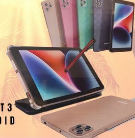 Tablet Atouch 8 polegadas m-t3 64gb/2gb ram Wi-Fi chip Android 12,0.  Com capa e Pelicula e caneta … Cinza