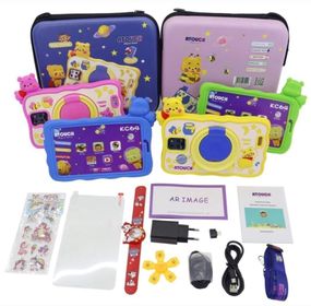 Tablet Infantil Atouch 7” Android 12.0 Com Estojo KC-64 32GB 1RAM