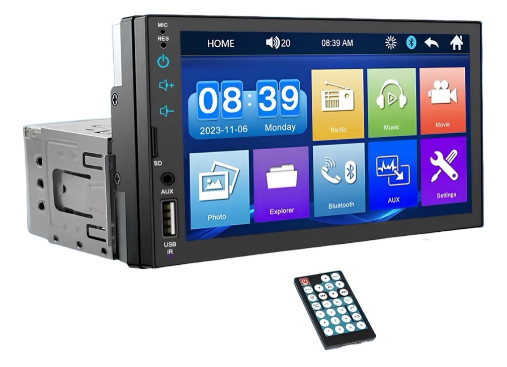 Central Multimídia automotiva1 Din 7polegadas Bluetooth E Espelhamento ACM-5072
